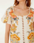Ligia Short Sleeve Blouse Light Pink Tops - Blouses Farm Rio 