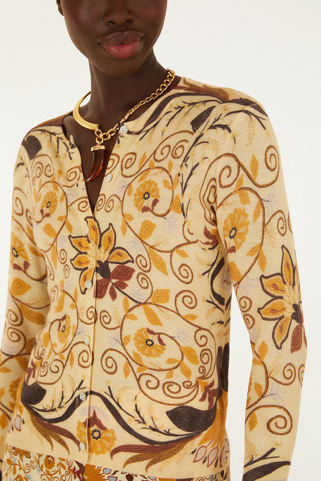 Luize Knit Cardigan Soft Yellow Sweater - Cardigans Farm Rio 