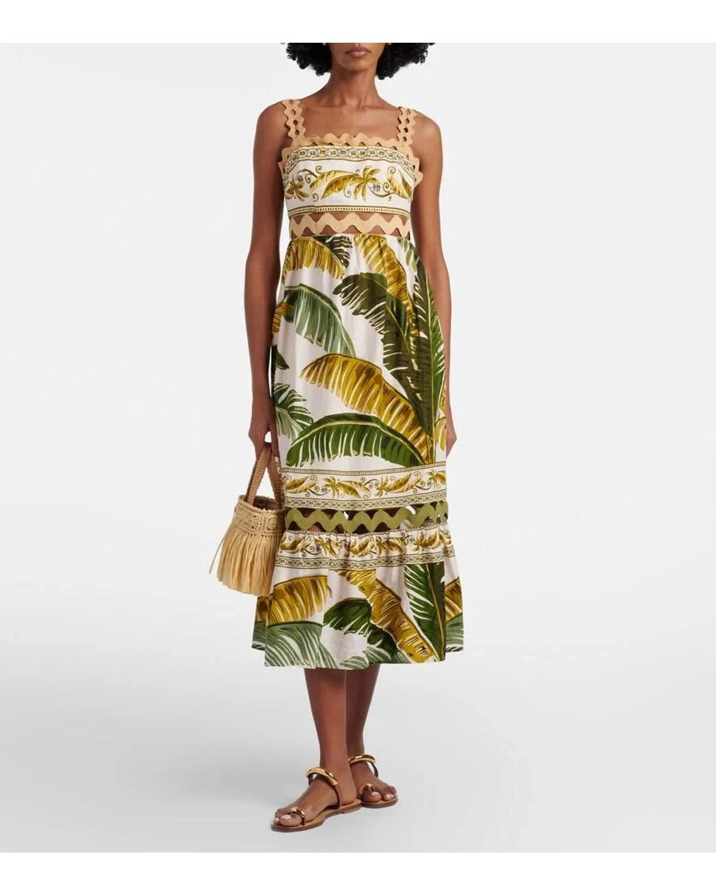 Trancoso Sand Sleeveless Maxi Dress Dresses - Maxi Farm Rio 