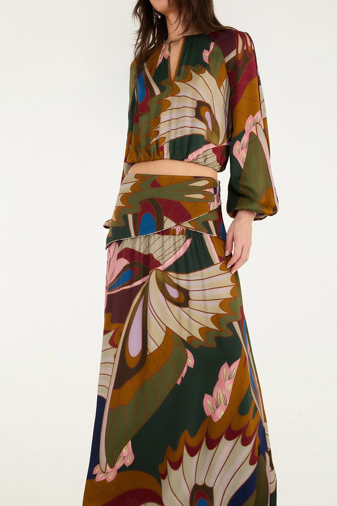 Long Skirt Mystical Paradise Skirts - Maxi Farm Rio 