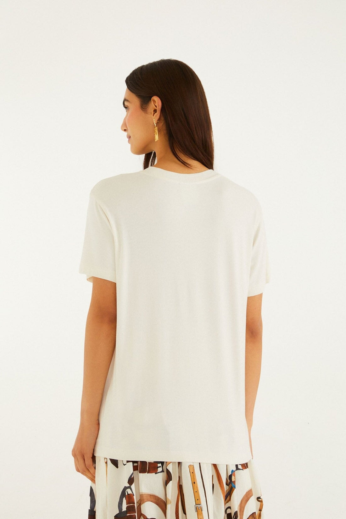 Equestrian Slim Tee Off White Tops - Tees Farm Rio 