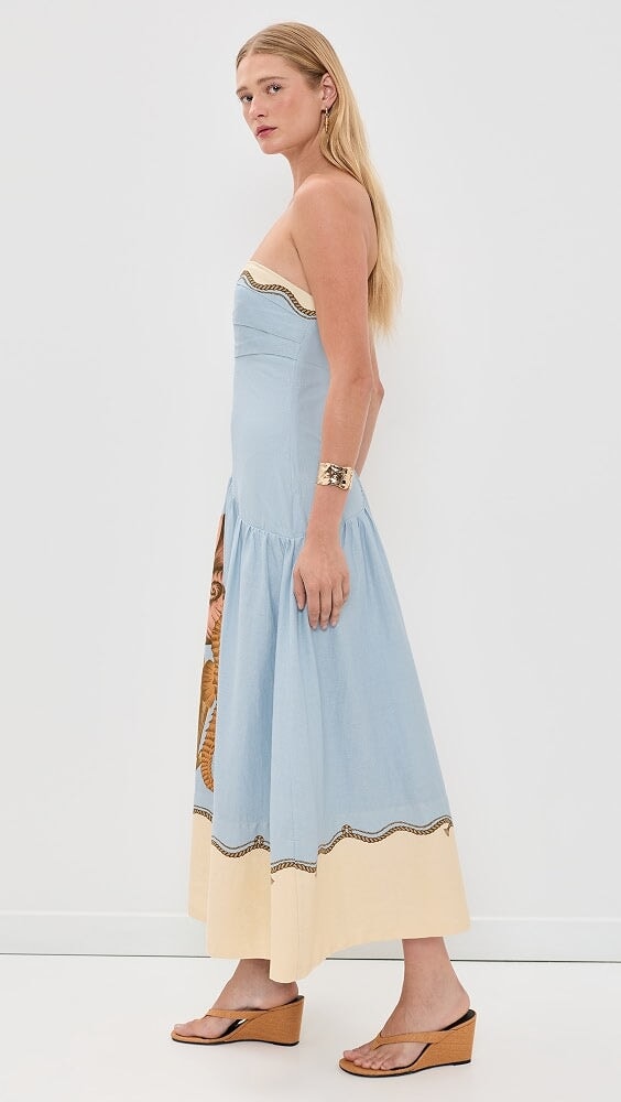 Rio Souvenir Mixed Scarf Multicolor Maxi Dress Dresses - Maxi Farm Rio 