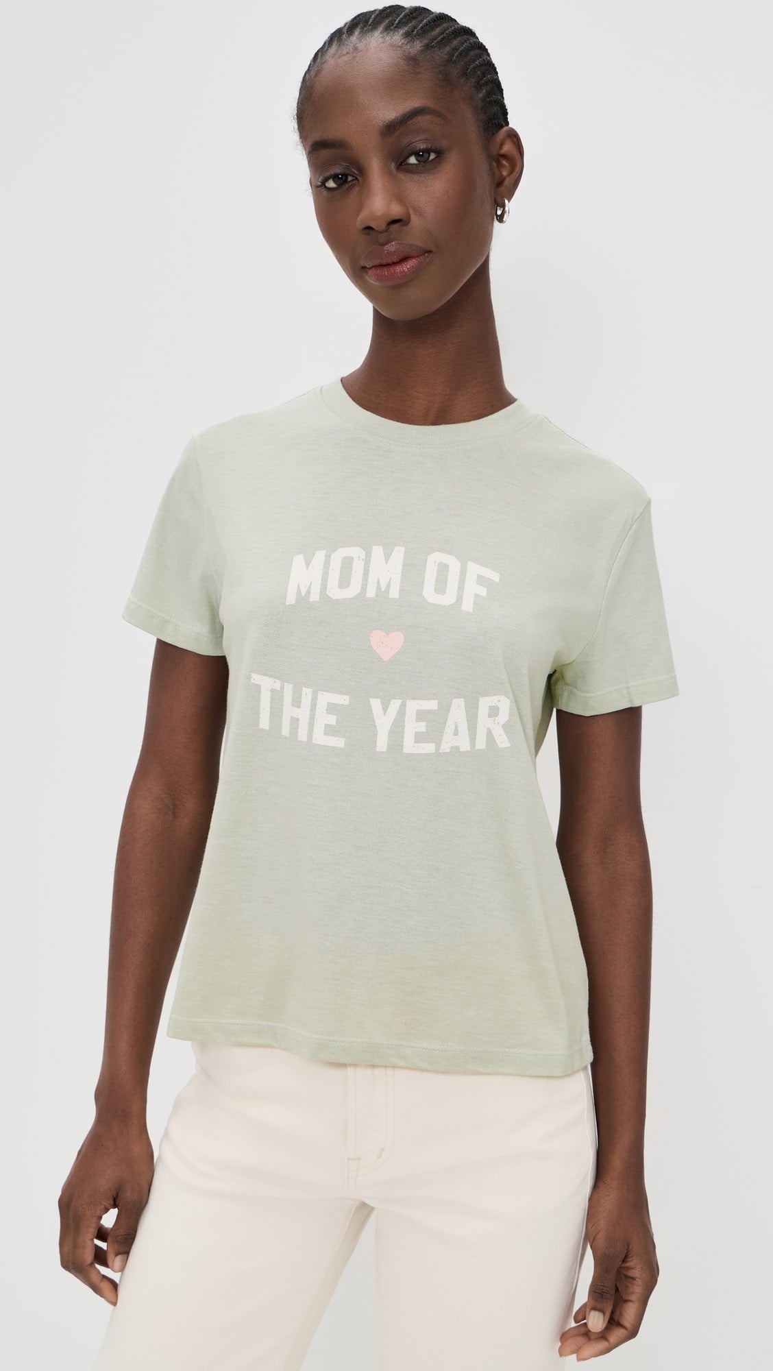 Mom of the Year Tee Light Sage/Pale Pink Tops - Tees Favorite Daughter 