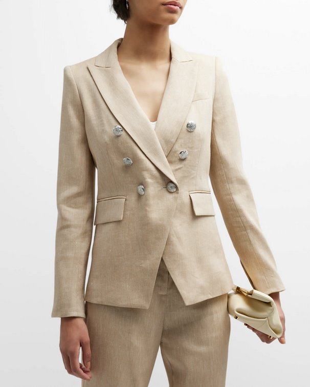 Miller Dickey Jacket Khaki Melange Jackets - Blazers Veronica Beard 