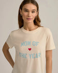 Mom of the Year Tee Gardenia/Baby Blue Tops - Tees Favorite Daughter 