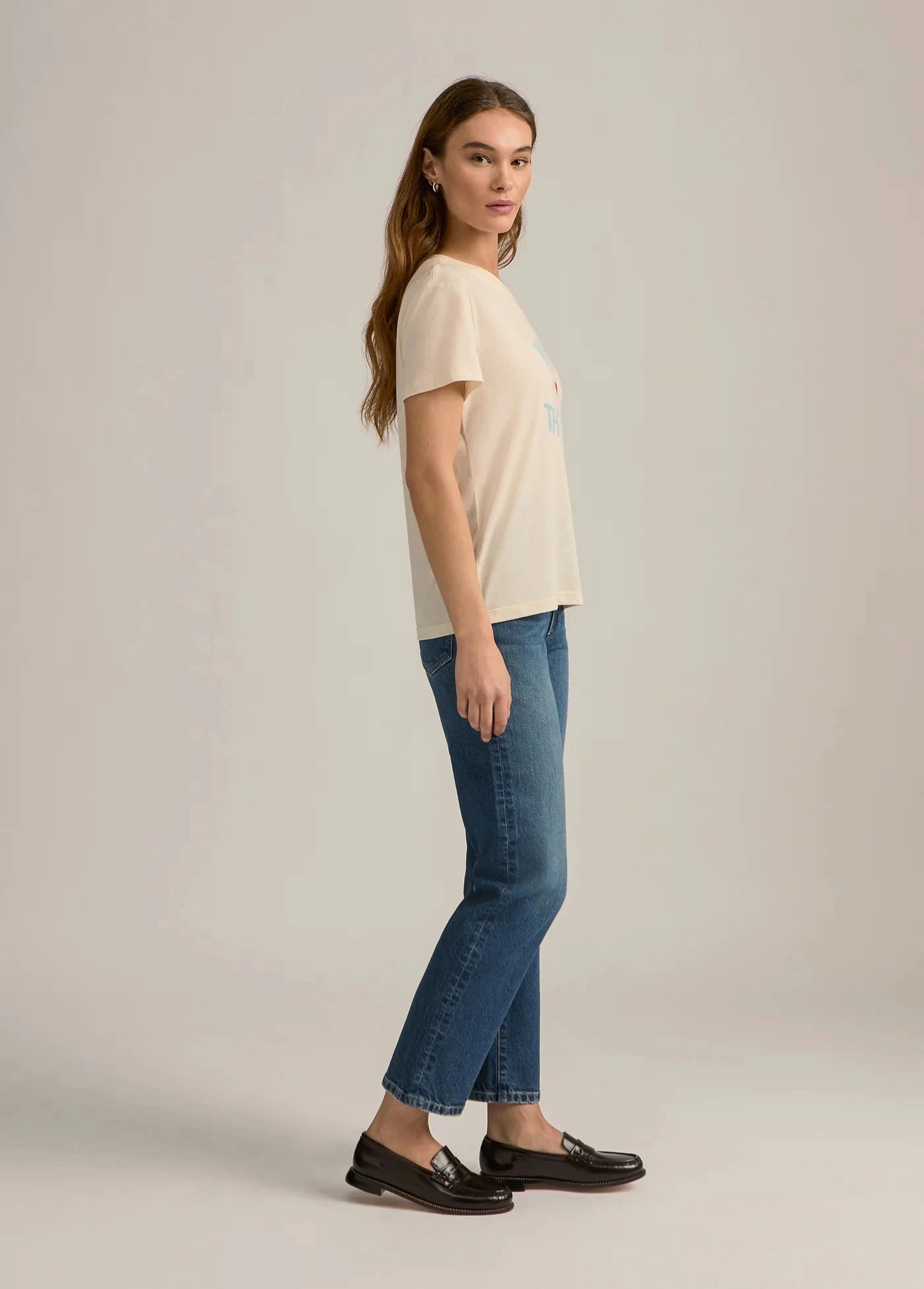 Mom of the Year Tee Gardenia/Baby Blue Tops - Tees Favorite Daughter 