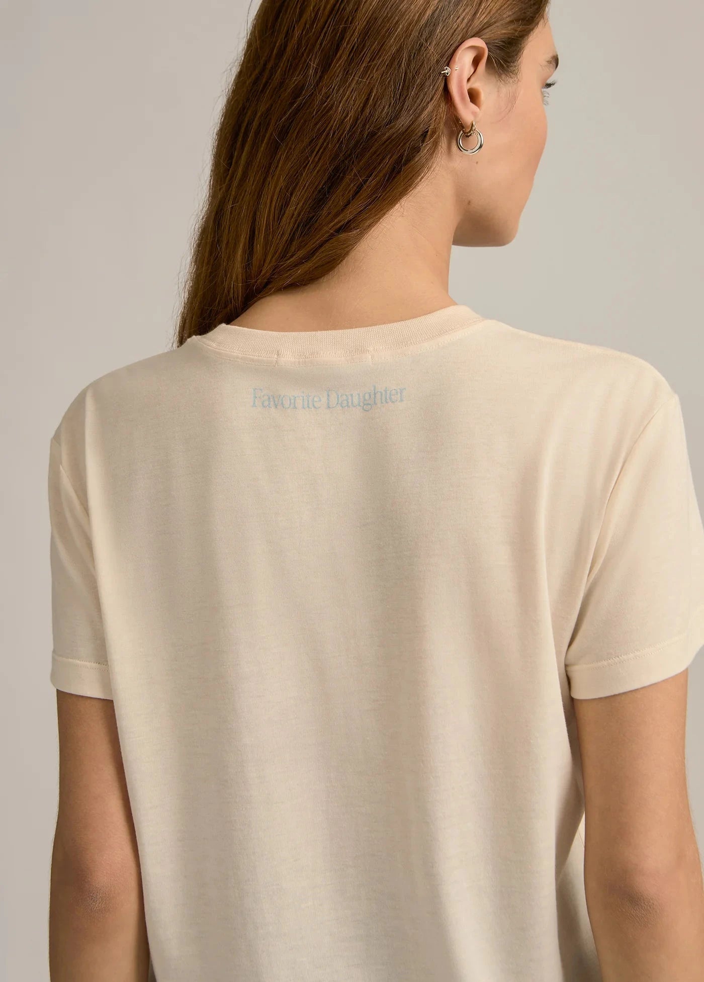 Mom of the Year Tee Gardenia/Baby Blue Tops - Tees Favorite Daughter 