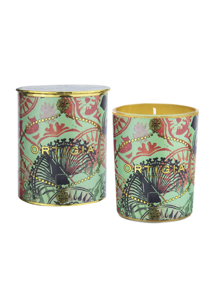 Small Fico D'India Decorated Candle Candles & Diffusers - Candles Ortigia 