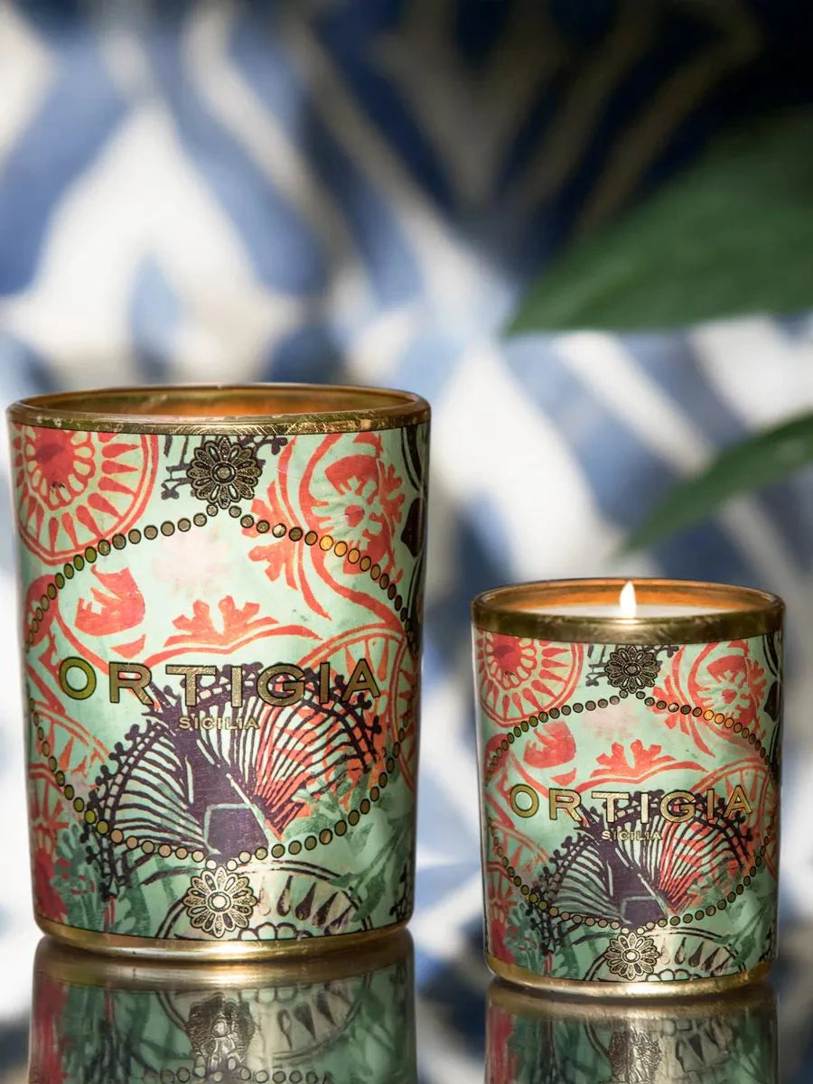 Medium Fico D'India Decorated Candle Candles & Diffusers - Candles Ortigia 