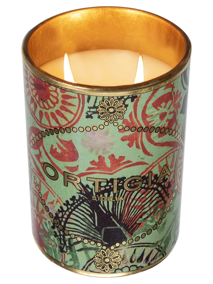 Medium Fico D'India Decorated Candle Candles & Diffusers - Candles Ortigia 