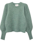 Lia Shirred Sleeve Sweater Mist