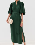 Dani Dress Alpine Green Dresses - Midi Figue 