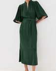 Dani Dress Alpine Green Dresses - Midi Figue 