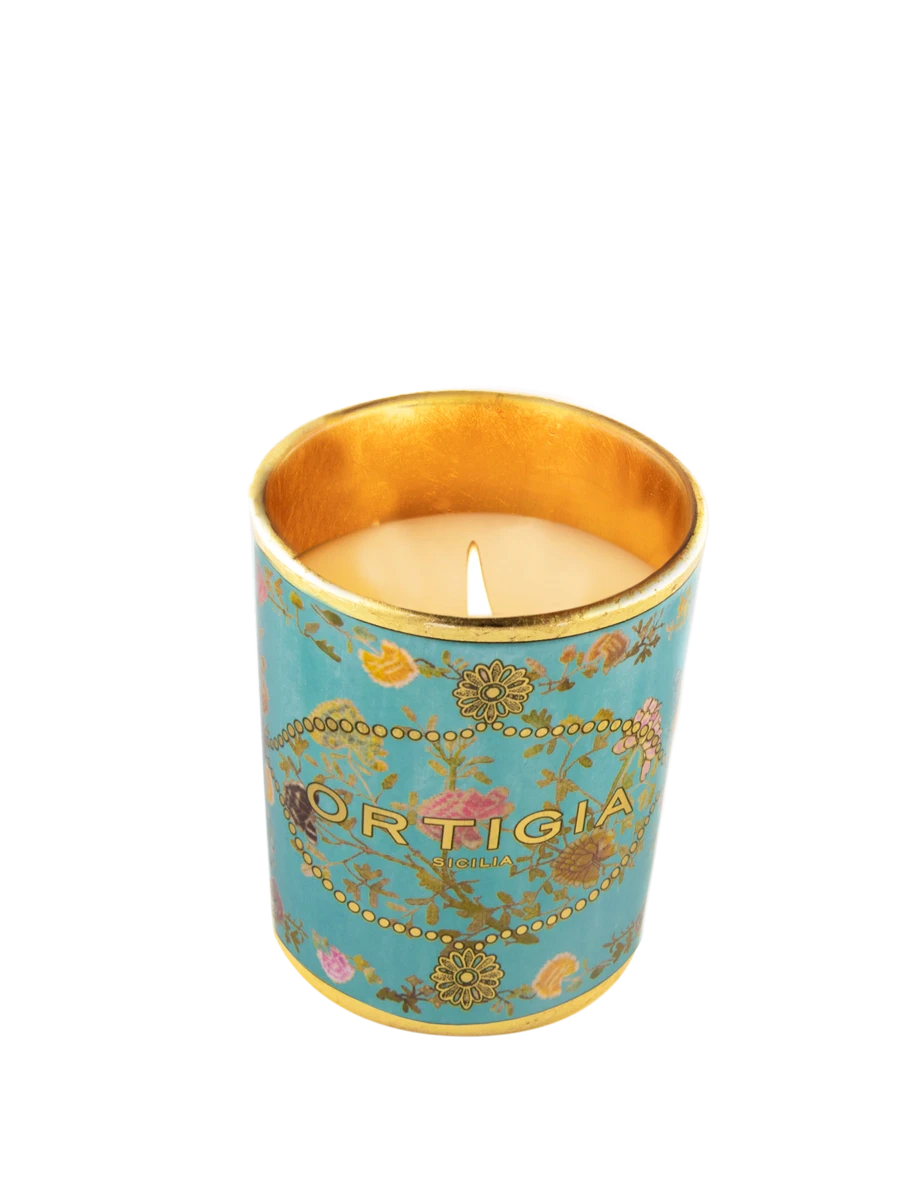 Small Florio Decorated Candle Candles & Diffusers - Candles Ortigia 