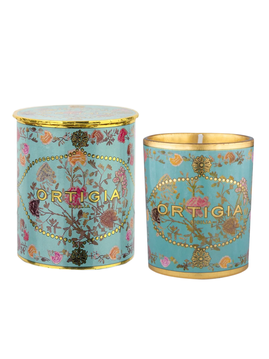 Small Florio Decorated Candle Candles & Diffusers - Candles Ortigia 
