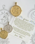 Grace Small Pendant Coin 16-18" Satellite Chain Necklaces Jane Win 