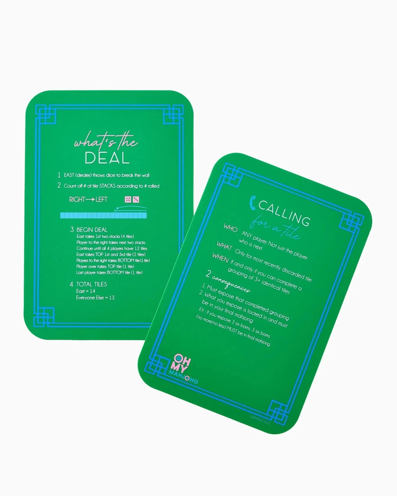 Green Shuffler Home Decor - Games Oh My Mahjong 