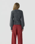 Grizzly Sculpted Cardigan Charcoal Sweater - Cardigans Guest in Residence 