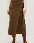 Graciela Skirt Chestnut Skirts - Midi Rails 
