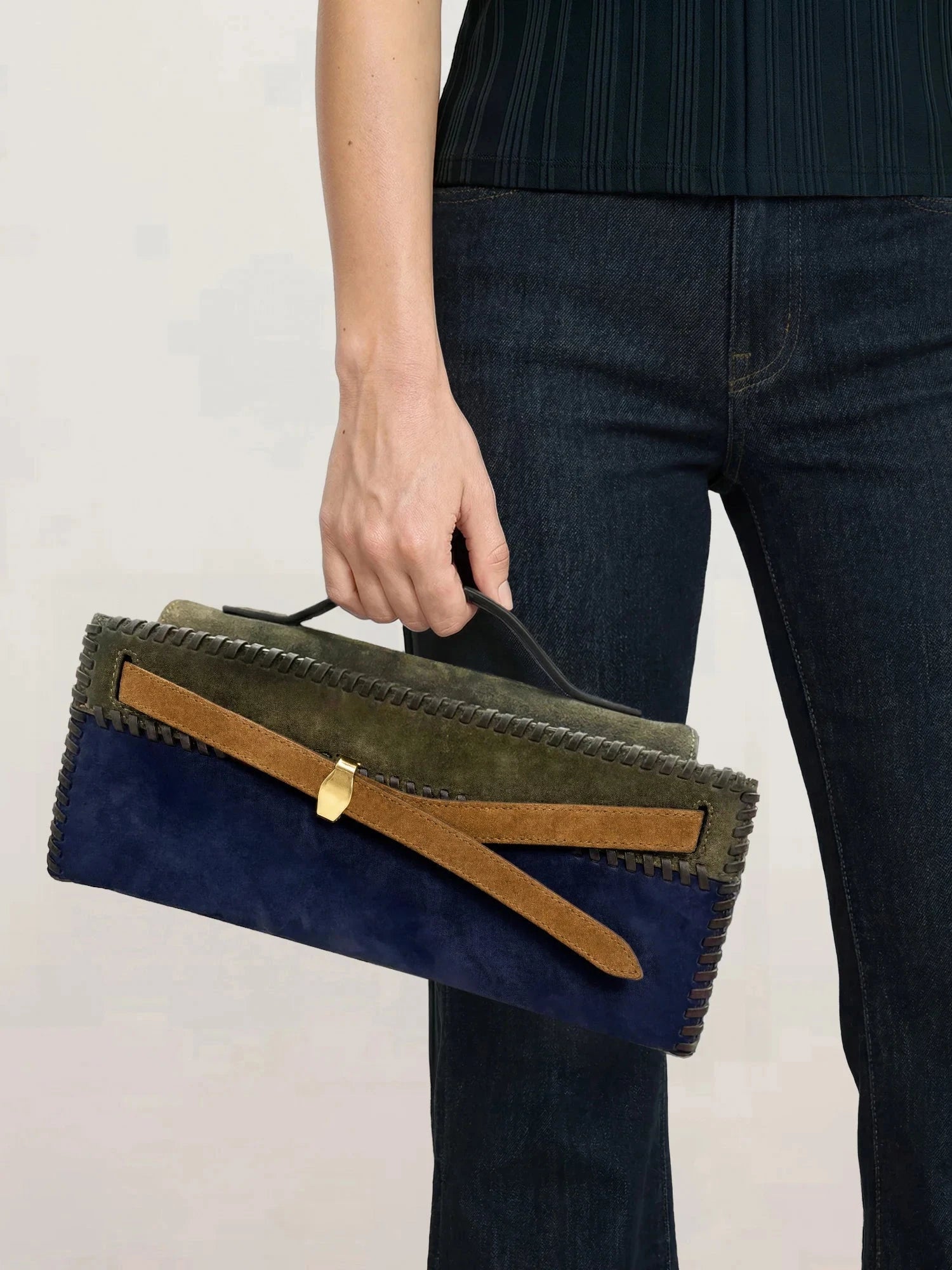 Colorblock Dash Clutch
