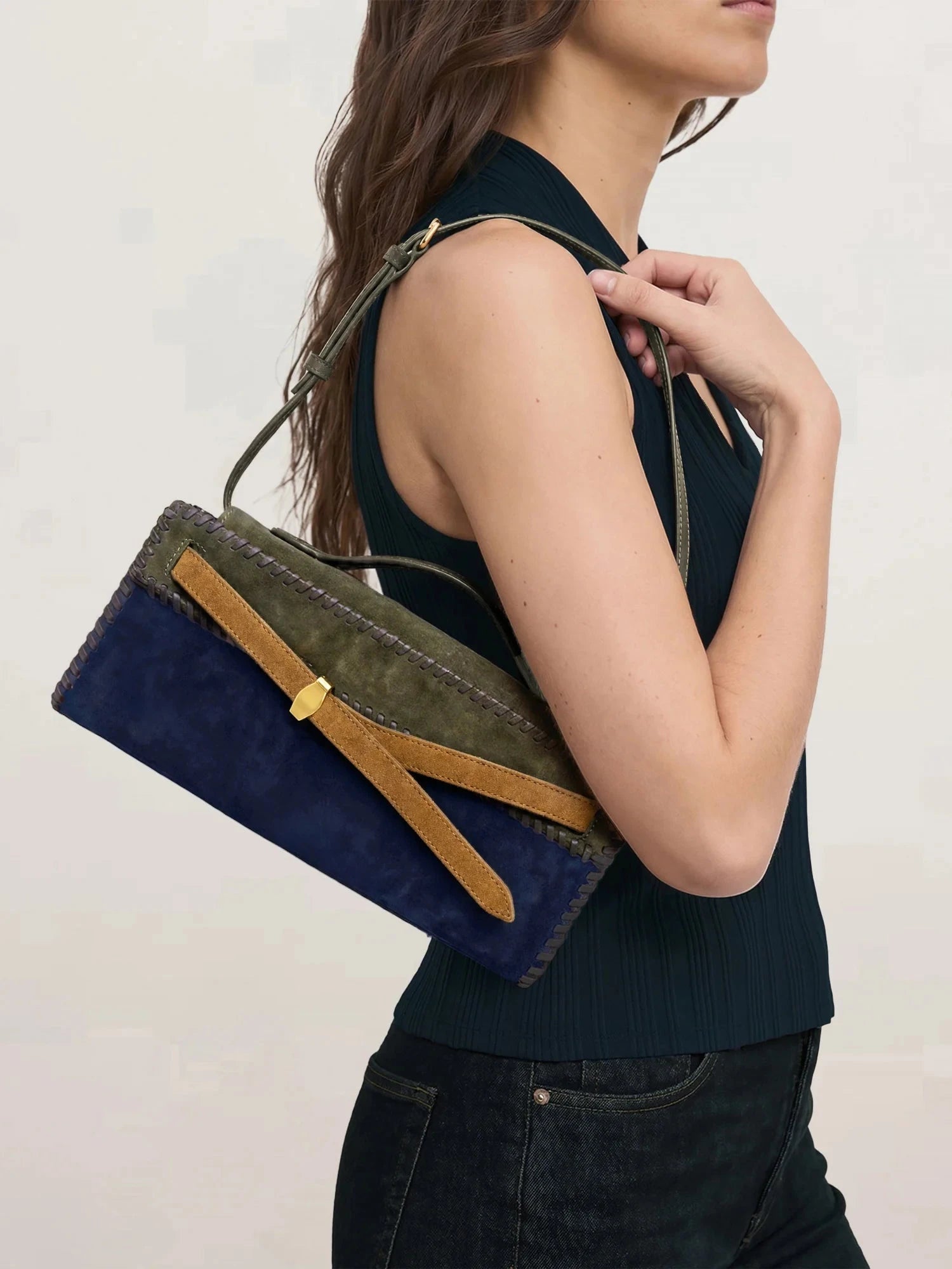 Colorblock Dash Clutch