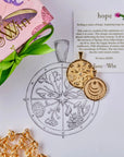 Hope Small Pendant Coin 16-18" Classic Rolo Necklaces Jane Win 
