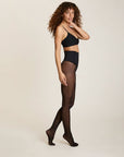 Houndtooth Sheer Hosiery and Lingerie Commando 