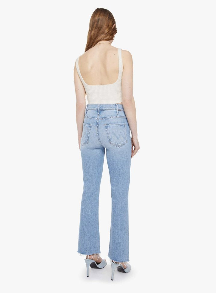 The Hustler Ankle Fray Sow Surreal Denim - Straight Mother 