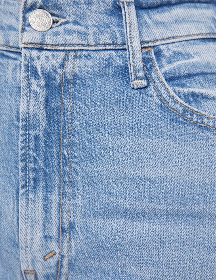 The Hustler Ankle Fray Sow Surreal Denim - Straight Mother 