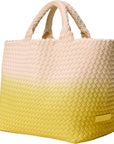 St. Barths Medium Tote Dip Dyed Ginkgo Tote & Satchel Naghedi 