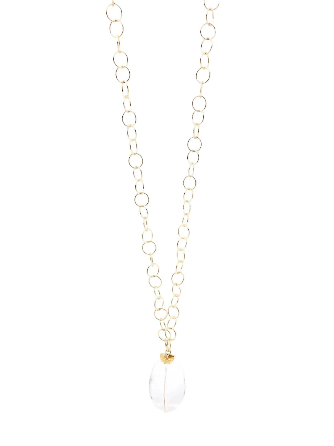 Mia Necklace Clear/Gold Necklaces In2Design 