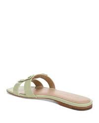 Via Slide Sandal Pistachio Flats - Slide Veronica Beard - Shoes 