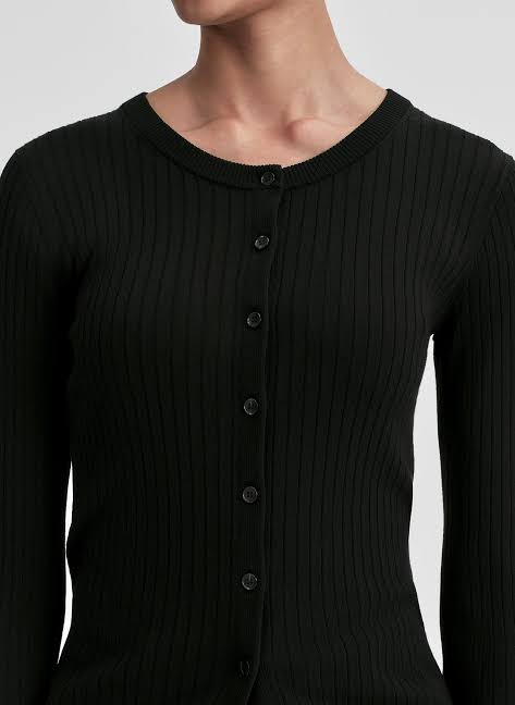 Fisher Cardigan Black Sweater - Cardigans A.L.C 