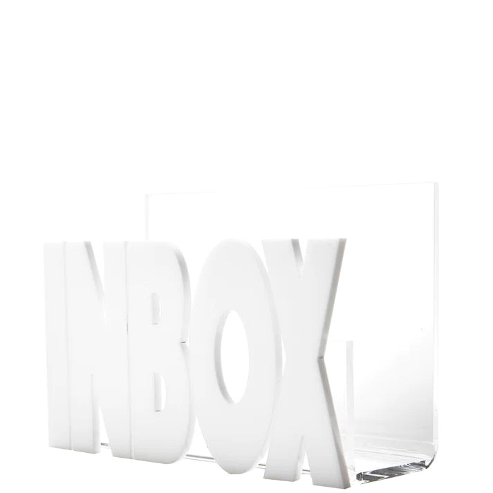 Inbox Holder White Accessories - Home Decor - Decorative Accents Tara Wilson Designs 