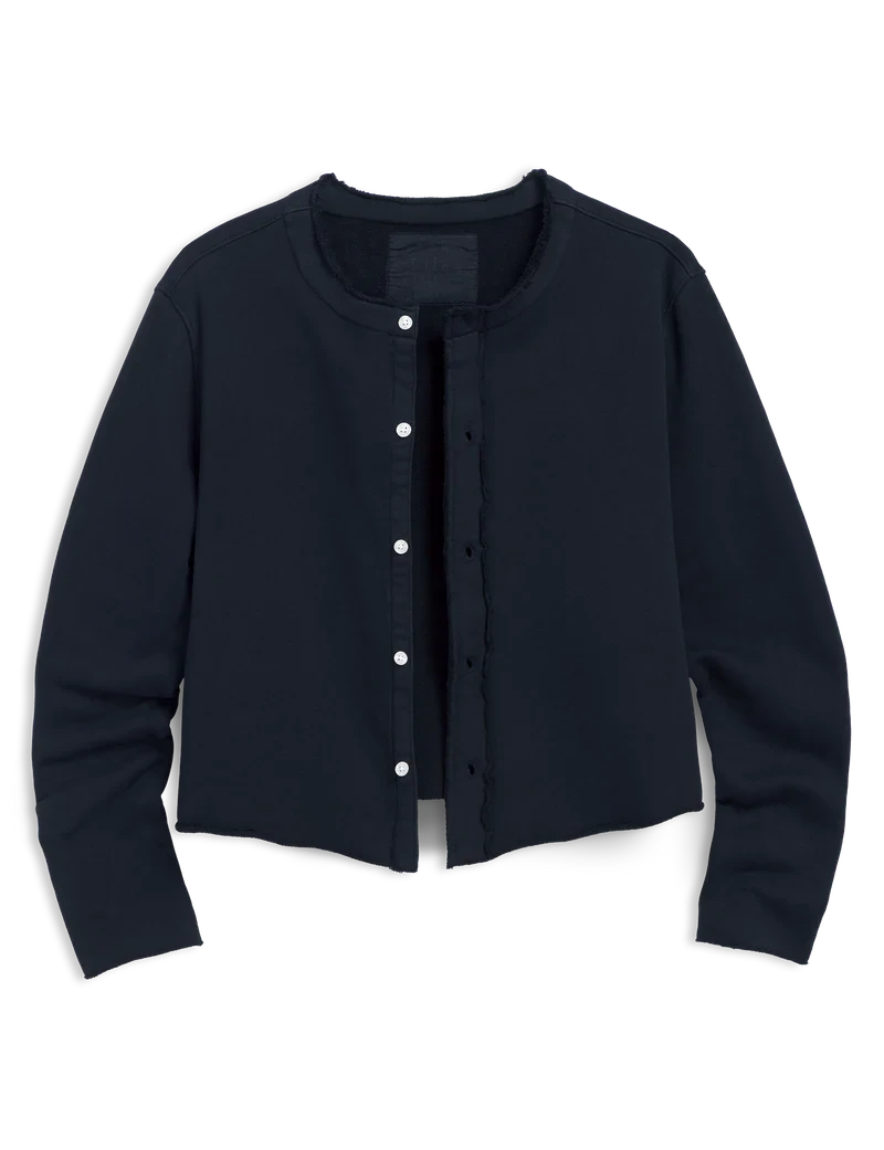 Jackie Sweatshirt Cardigan British Royal Navy Sweater - Cardigans Frank & Eileen 