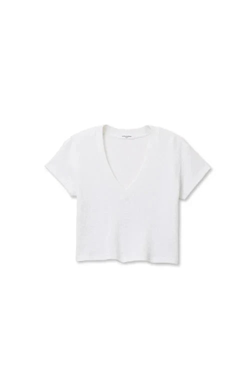 Jada Waffle Tee White Tops - Tees perfectwhitetee 