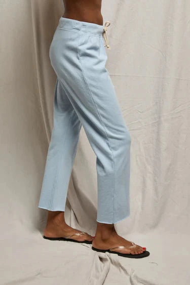 Jamaica Beach Fleece Drawstring Pant Powder Blue Pants - Sweatpants perfectwhitetee 