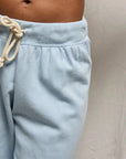 Jamaica Beach Fleece Drawstring Pant Powder Blue Pants - Sweatpants perfectwhitetee 