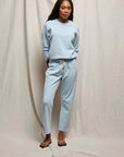 Jamaica Beach Fleece Drawstring Pant Powder Blue Pants - Sweatpants perfectwhitetee 