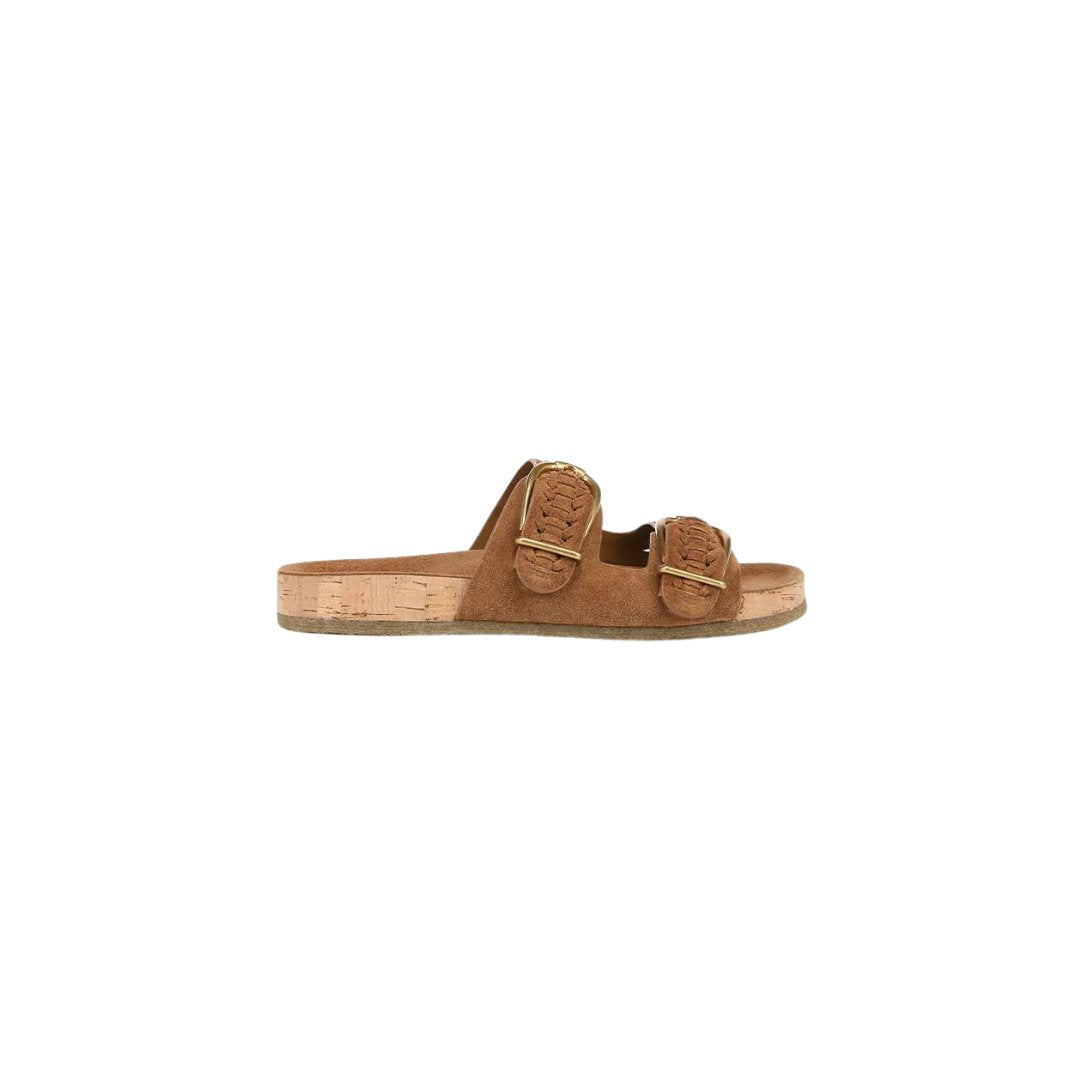 Paige Buckle Sandal Hazelwood Shoes - Sandals - Flat Sandals Veronica Beard - Shoes 