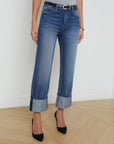 Leighton Ultra High Rise Cuff Stovepipe Arco Denim - Cropped & Ankle L'Agence 