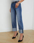 Leighton Ultra High Rise Cuff Stovepipe Arco Denim - Cropped & Ankle L'Agence 