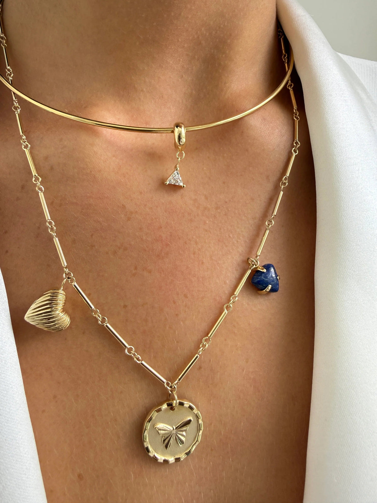 Ash Necklace Gold PB Necklaces Jennifer Zeuner 