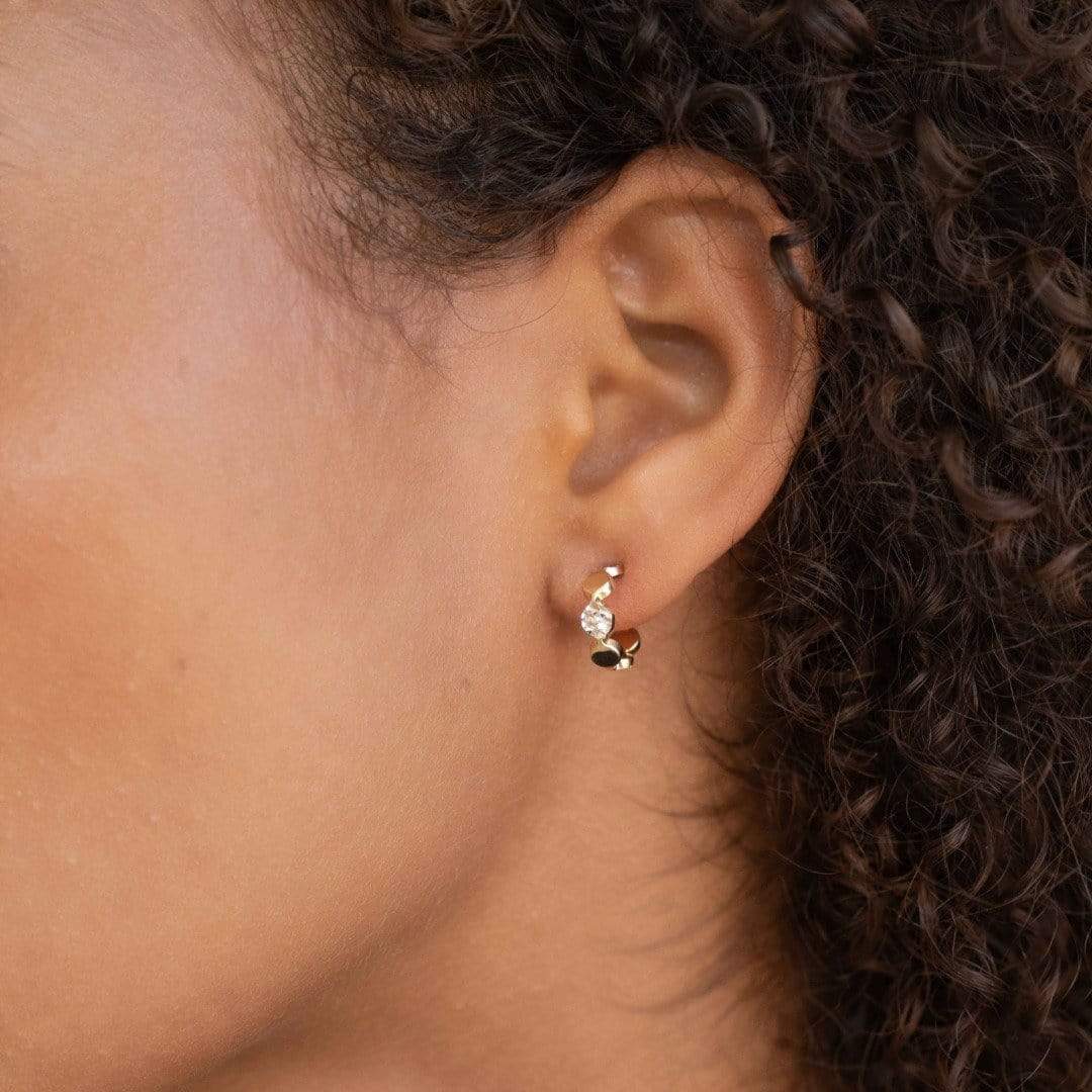 Bea 1/2" Hoops Gold PB Earrings Jennifer Zeuner 
