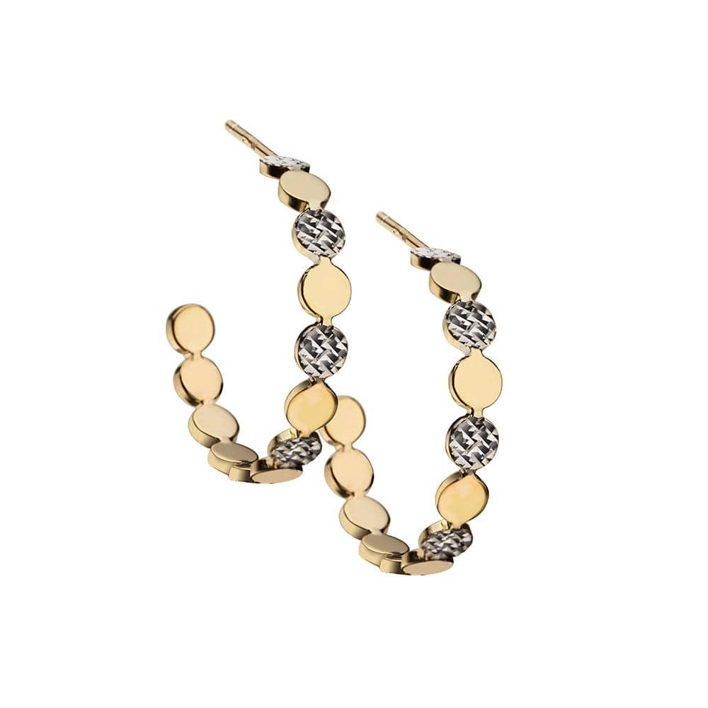 Bea 1" Hoops Gold PB Earrings Jennifer Zeuner 