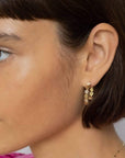 Bea 1" Hoops Gold PB Earrings Jennifer Zeuner 