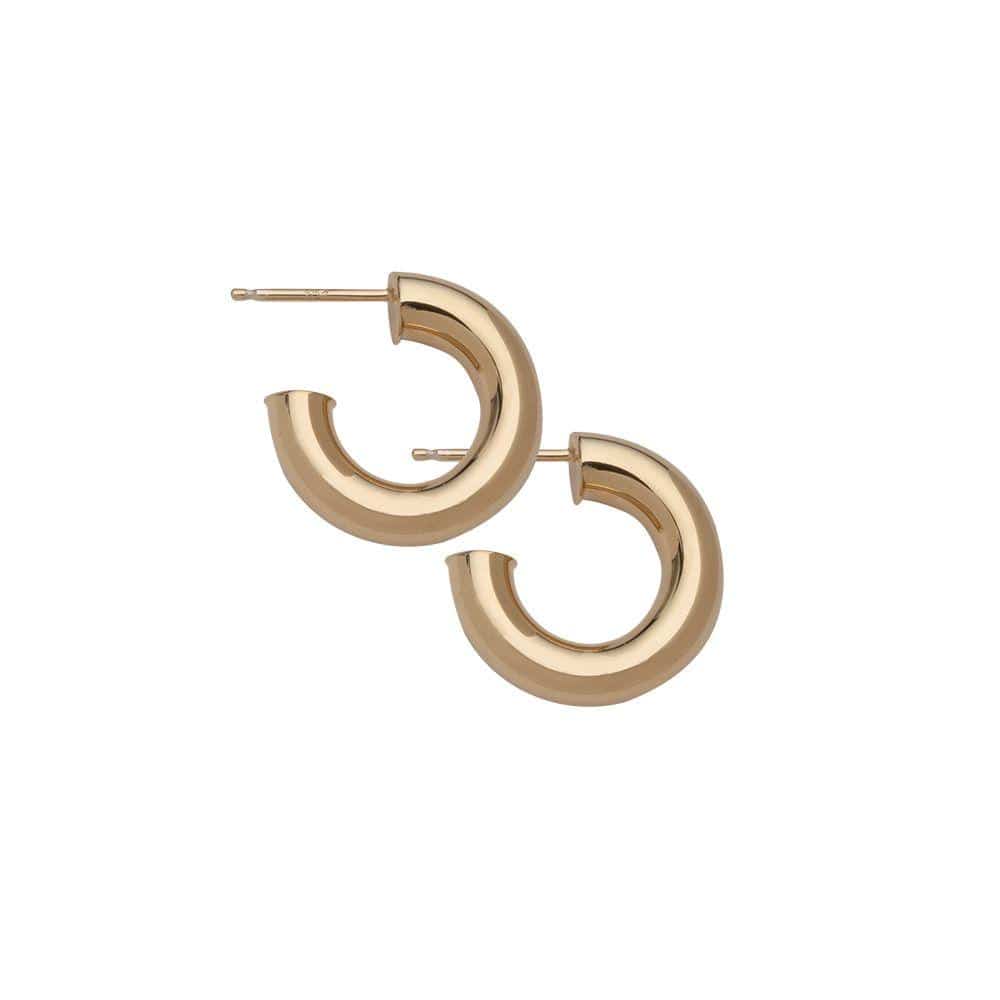 Lou 3/4" Hoops Gold PB Earrings Jennifer Zeuner 