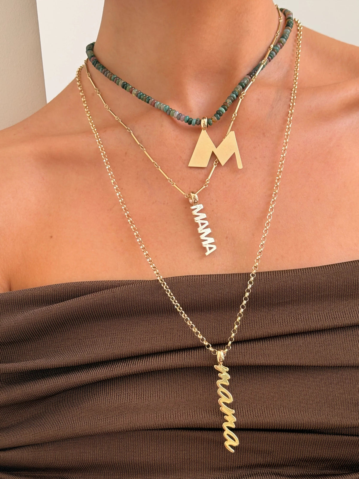 Lupe Necklace Gold PB Necklaces Jennifer Zeuner 