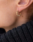 Margaux 1/2" Hoops Gold PB Earrings Jennifer Zeuner 