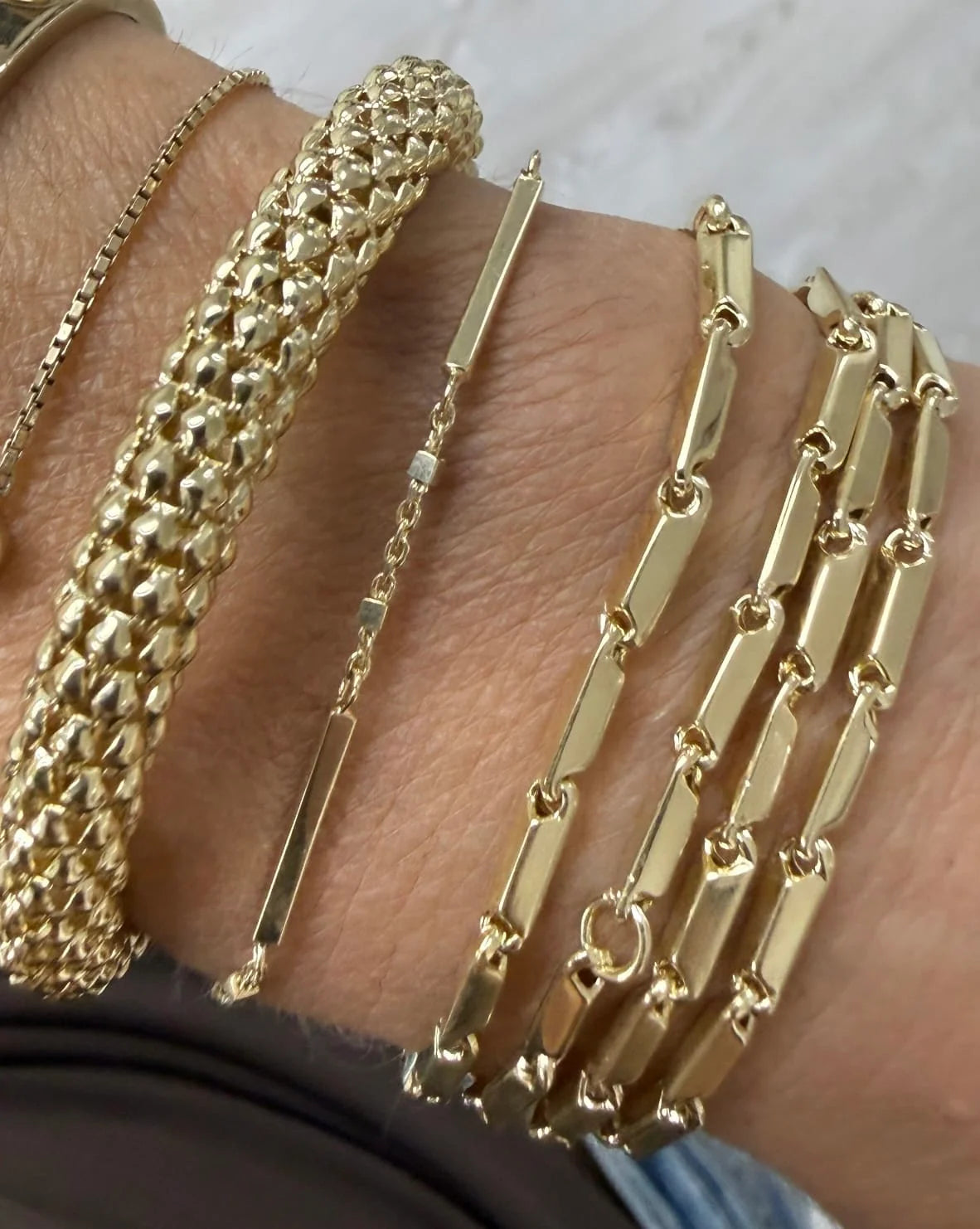 Misha Bracelet Yellow Gold PS Bracelets Jennifer Zeuner 